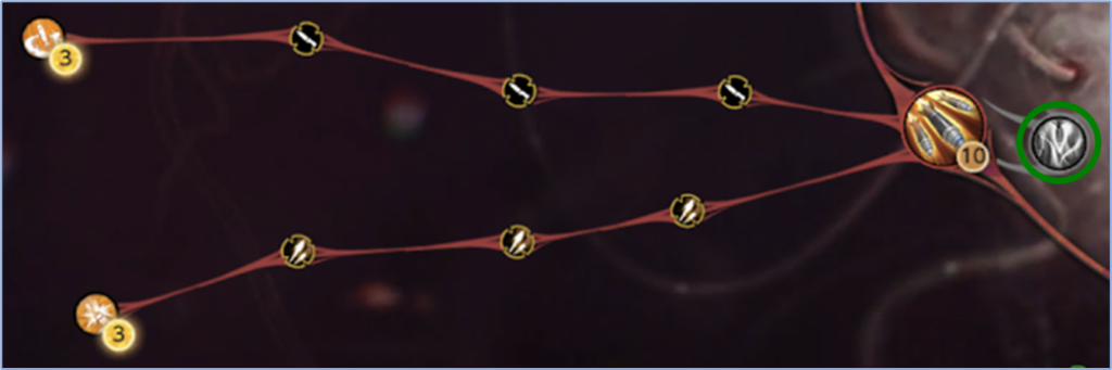 巨獣スキル「超重砲撃」の位置