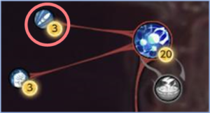 巨獣スキル「砲撃連射」の位置