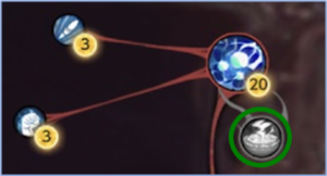 巨獣スキル「超爆撃余波」の位置