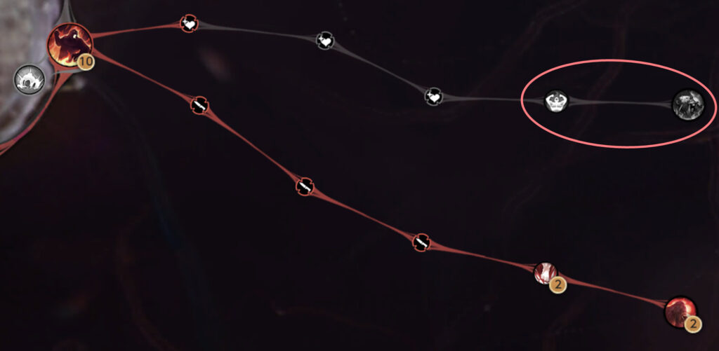 巨獣スキル「高精度レインフォース」「腐食のオーラ」の位置