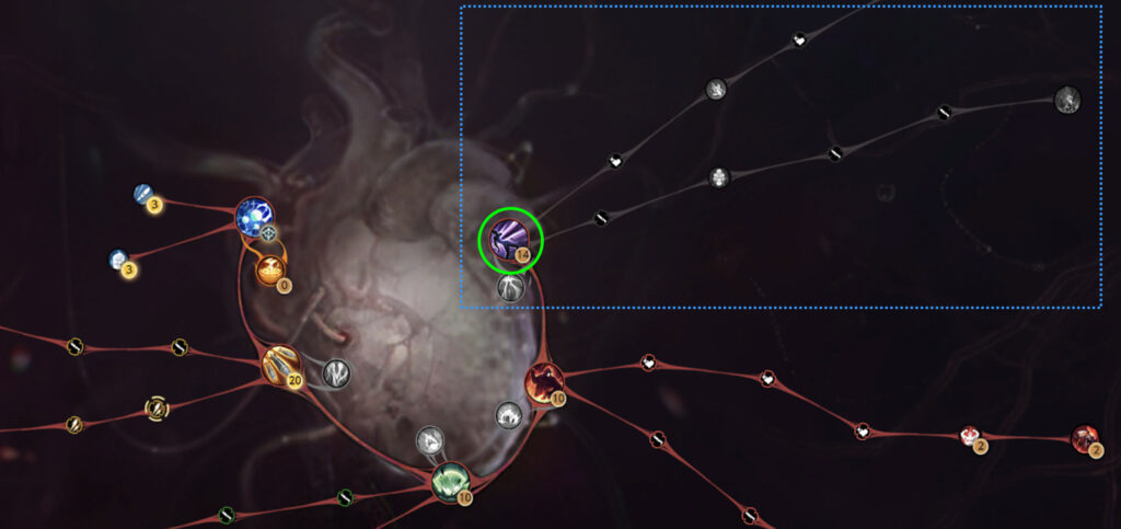 巨獣スキル「殲滅レーザー」の位置