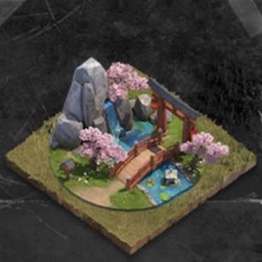 【ステサバ】基地施設ー装飾物（戦闘効果系）の「桜庭園」