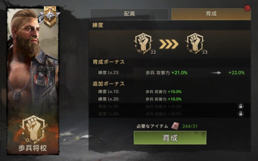 特務隊-練度育成